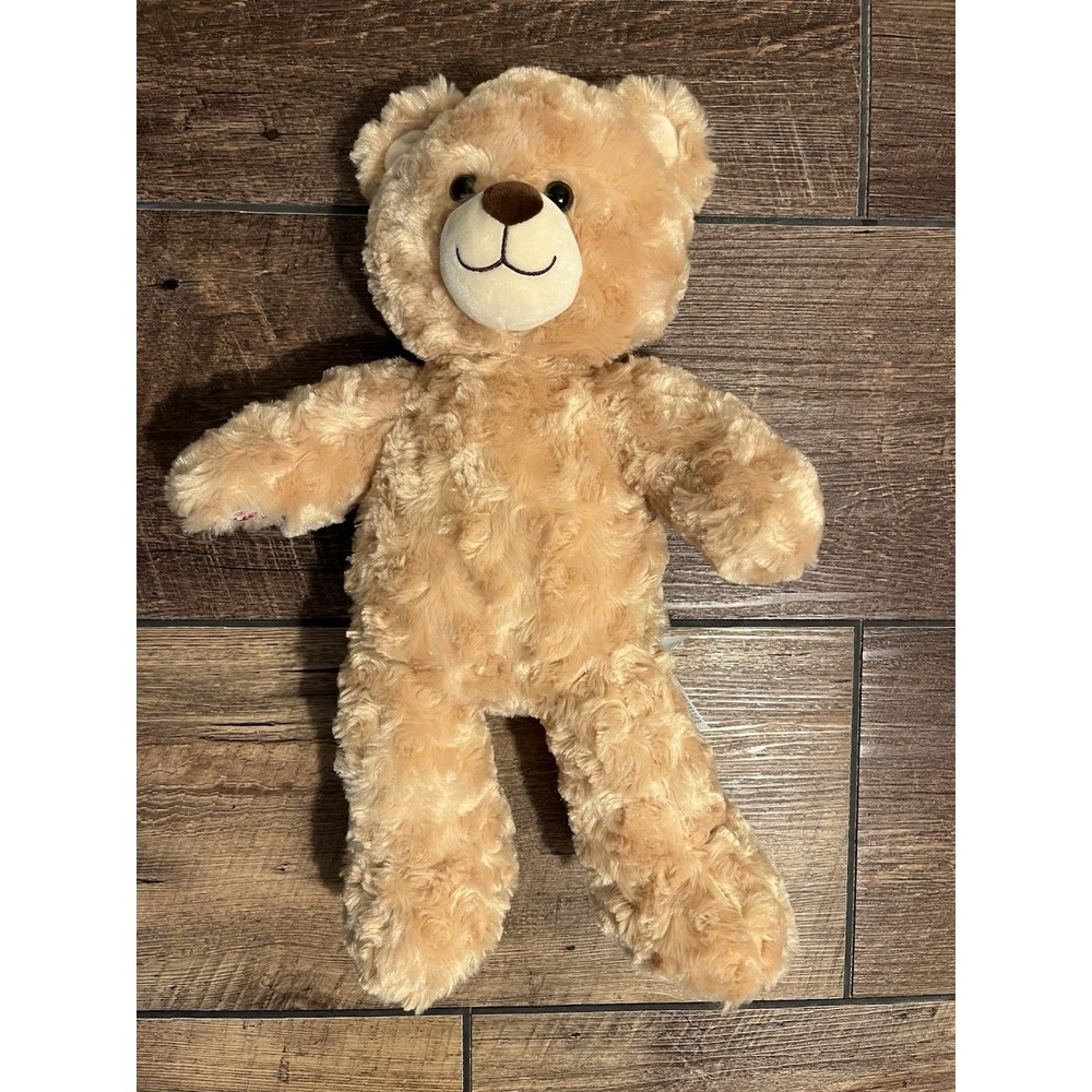 Build a Bear Workshop Happy Hugs Swirl Teddy Plush Stuffed 16" Light Brown